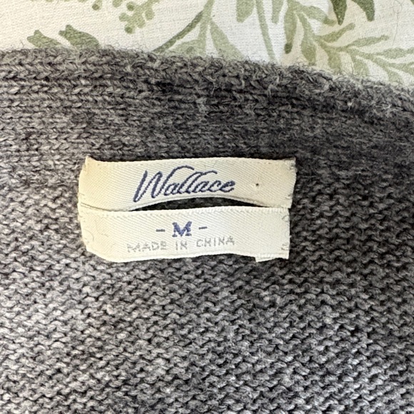 Madewell Wallace Gray Button-Up Cardigan Wool Yak Blend Size Medium - Picture 4 of 5